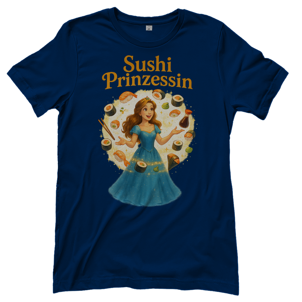 Sushi Prinzessin - Damen T-Shirt Navy