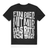 Ein Bier mit mir das rate ich dir – Trinkshirt für Männer Biertrinker Bierfans Black