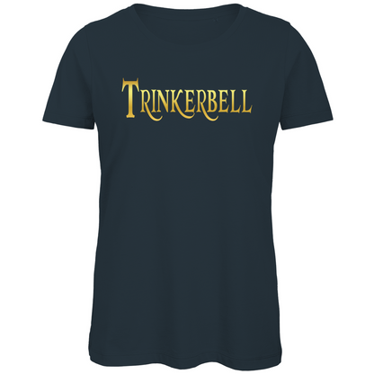 Trinkerbell - Prinzessin Gold - Damen Premium Bio T-Shirt Dark Grey