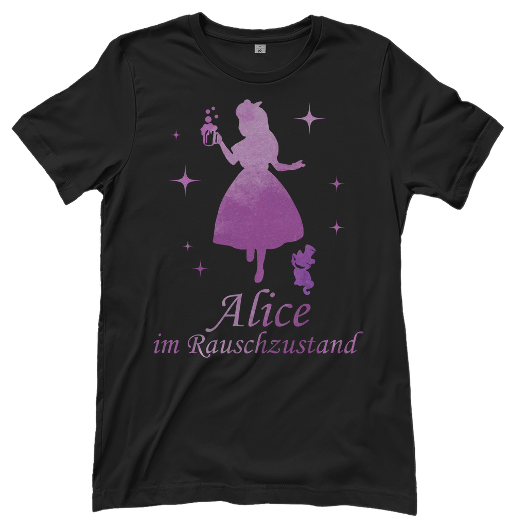 Alice im Rauschzustand - Prinzessin Aquarell - Damenshirt Black