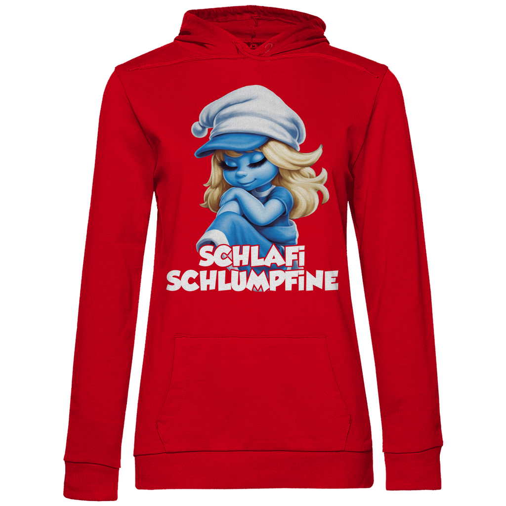 Schlafi Schlumpfine Grafik - Damen Hoodie