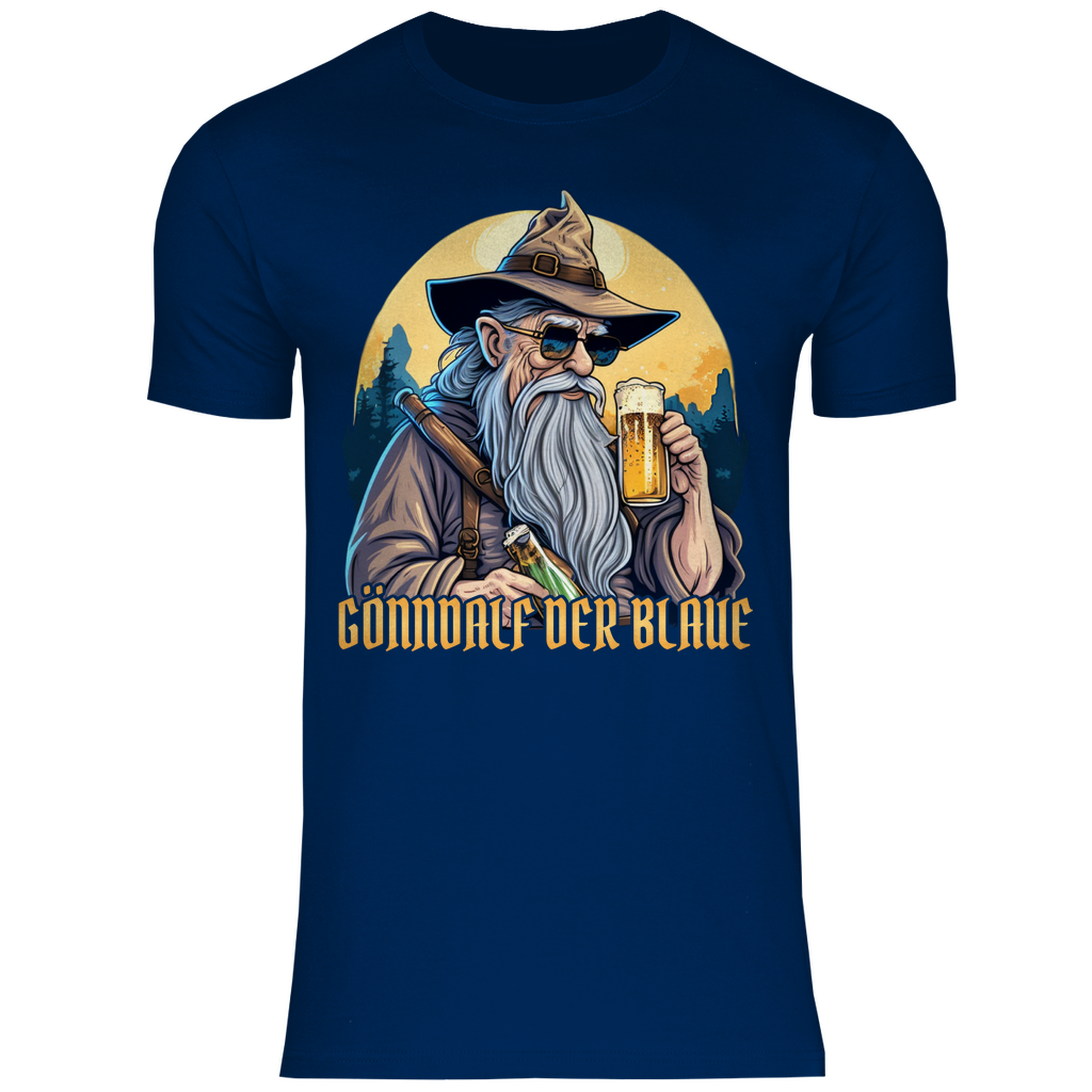 Gönndalf der Blaue Gandalf Toon - Beidseitiger Druck - Herren Shirt