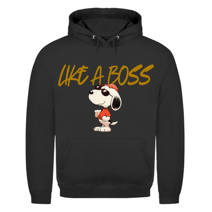Peanuts Snoopy mit Bier Like a Boss - Herren Hoodie