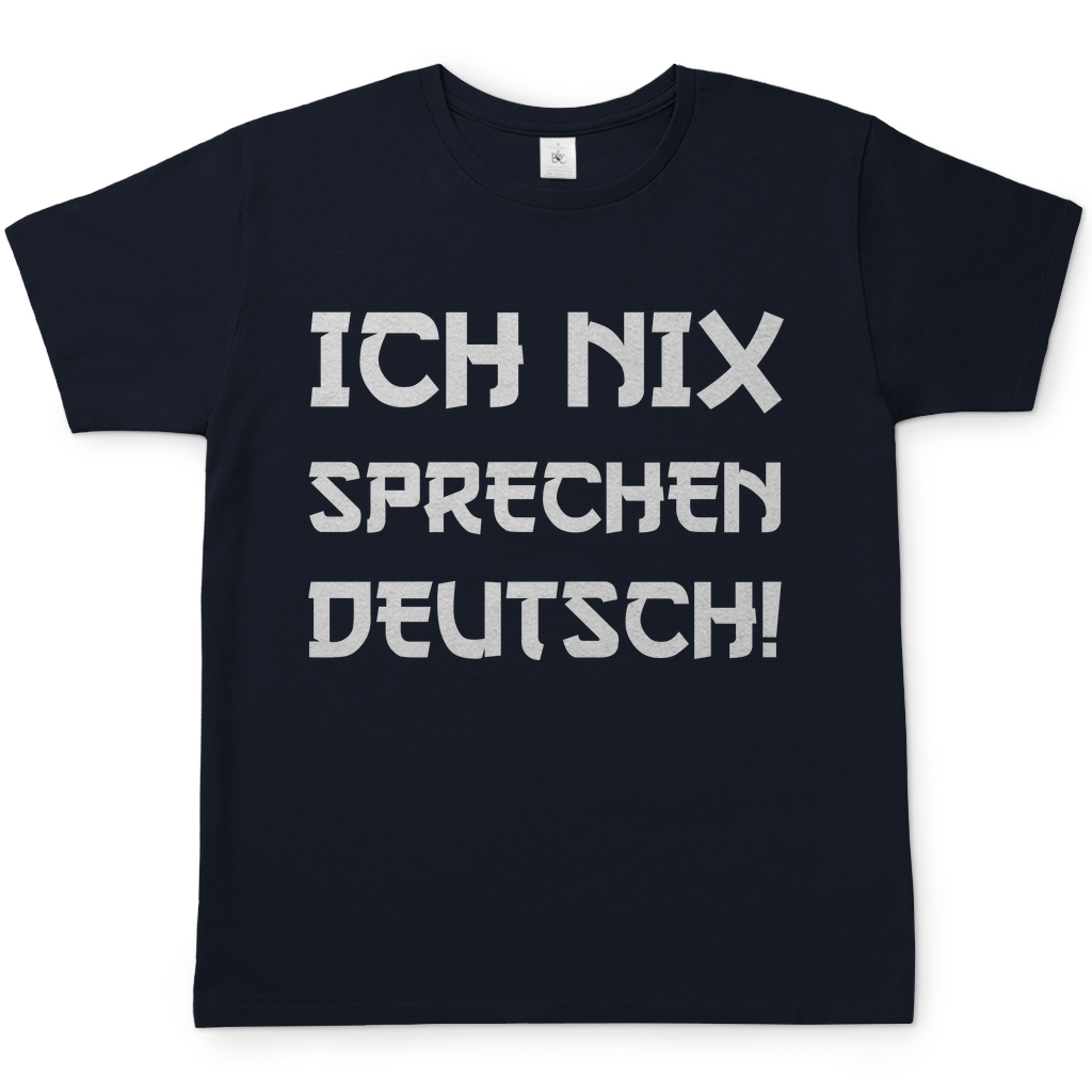 Ich nix sprechen Deutsch! - Herren Shirt Navy