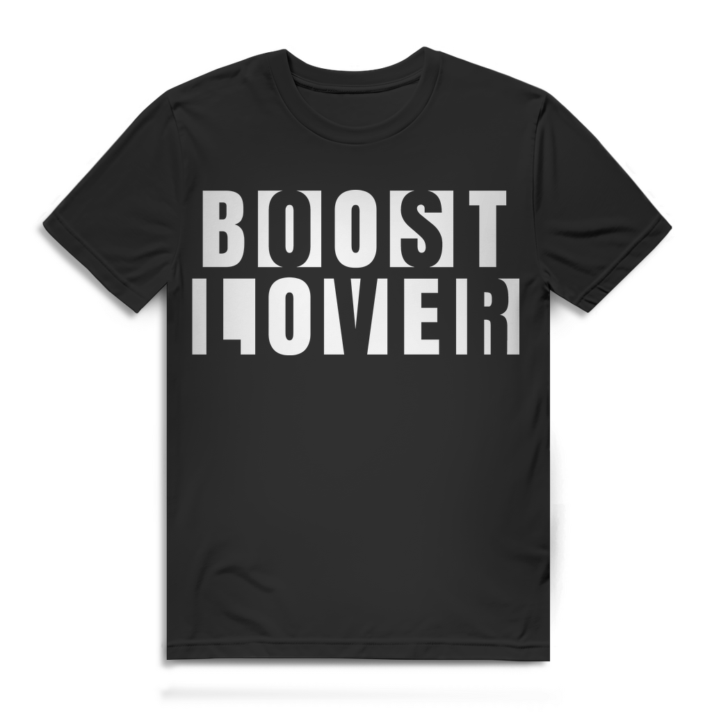 Boost Lover Shirt Männer – Tuning Spruch für Turbo Fans PS Liebhaber Auto Szene Black