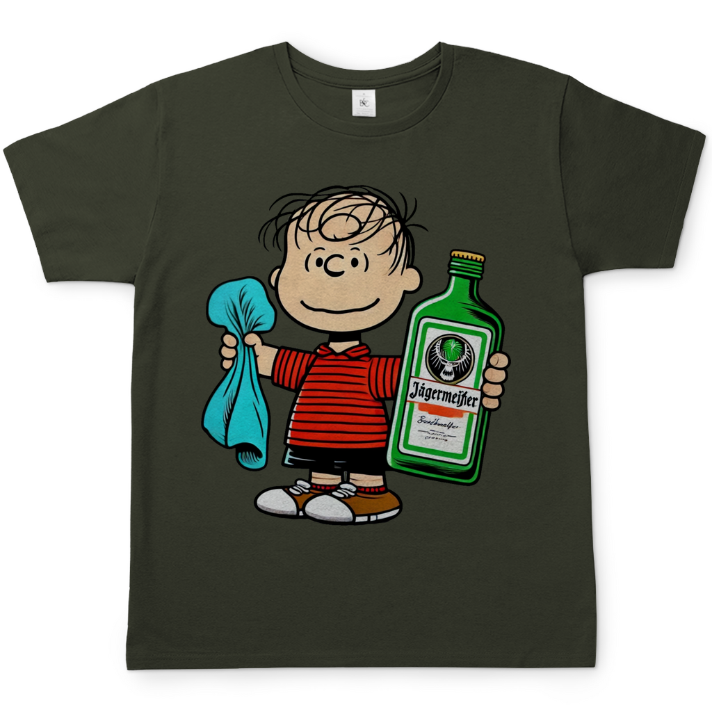 Linus van Pelt mit Jäger -  Die Peanuts - Herren Shirt