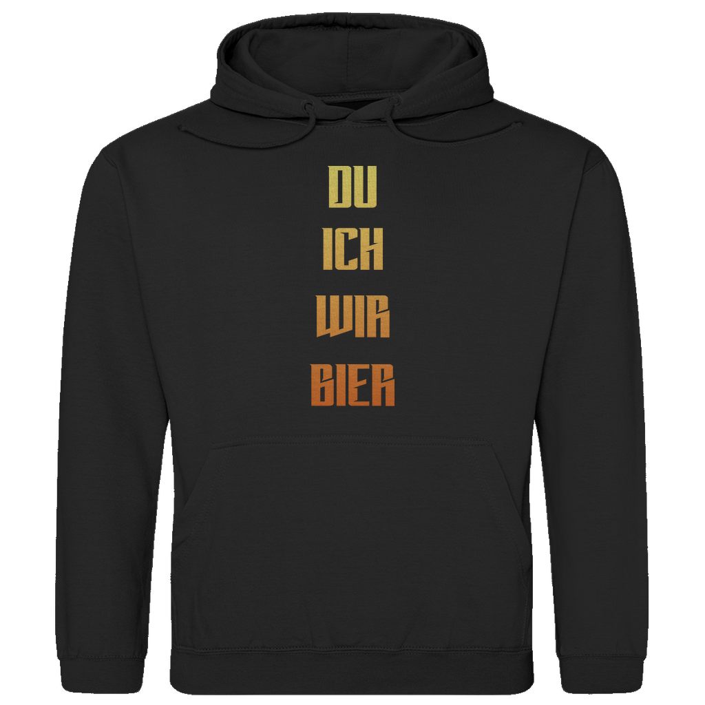 Strammsein Du Ich Wir Bier - Herren Hoodie