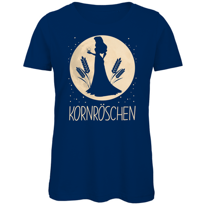 Mond Prinzessin - Kornröschen - Damen Premium Bio T-Shirt Navy