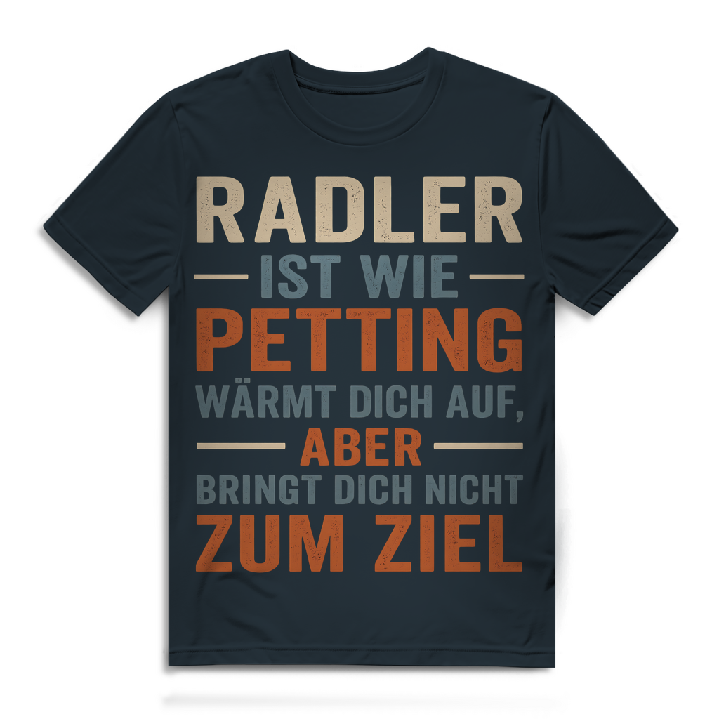 Radler ist wie Petting - Herren Premium Bio T-Shirt Dark Grey Solid