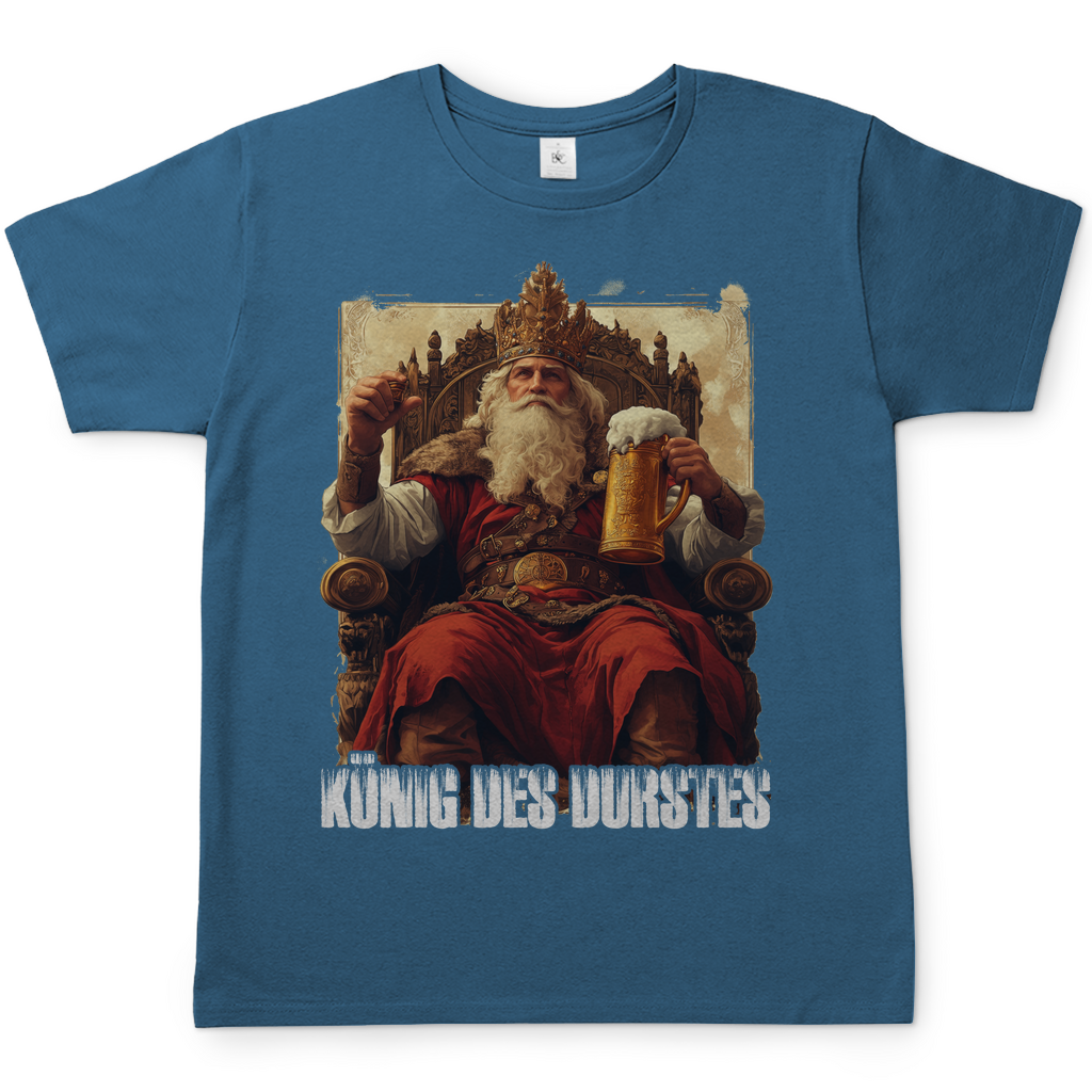 König des Durstes - Herren Shirt Stone Blue