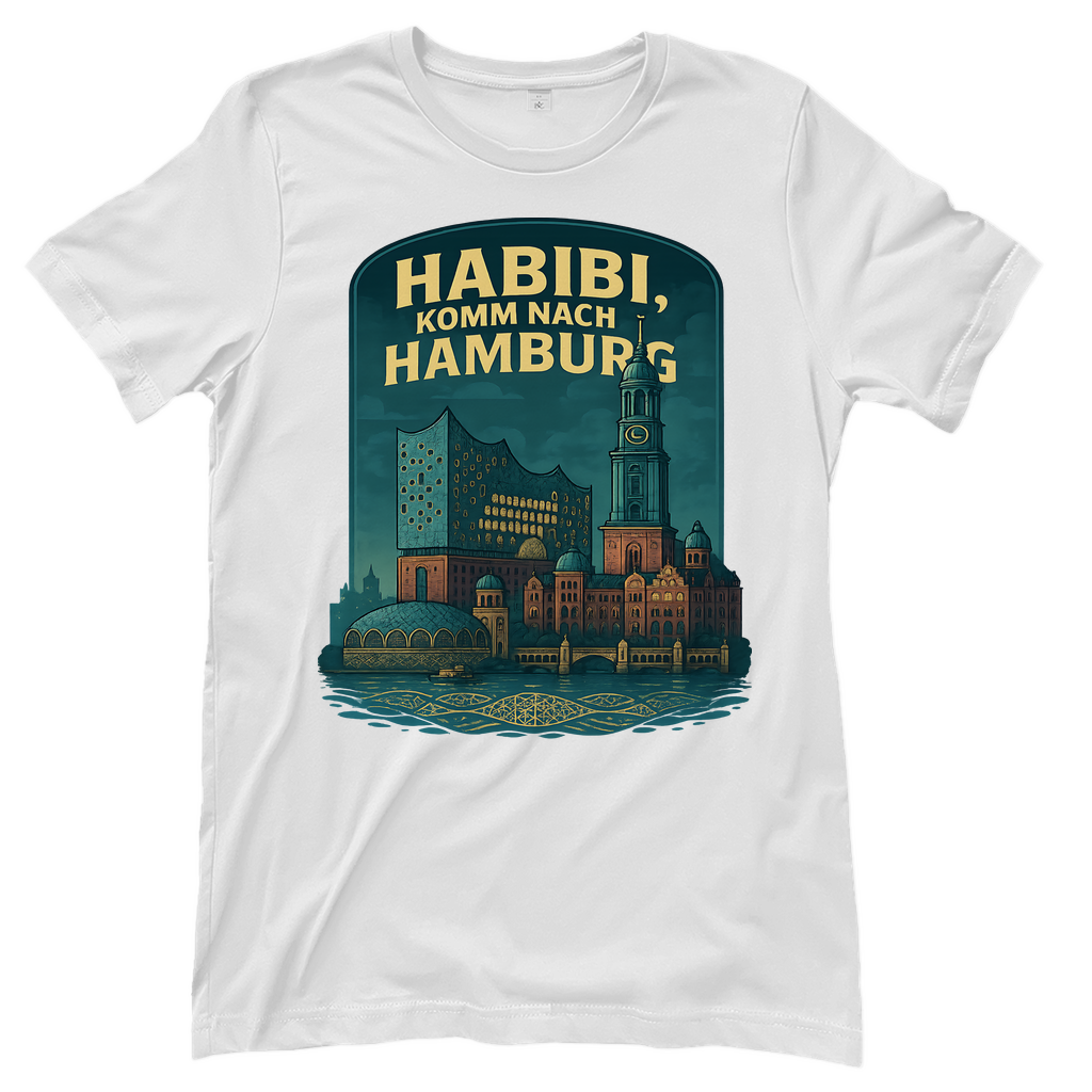 Habibi komm nach Hamburg - Damen T-Shirt White