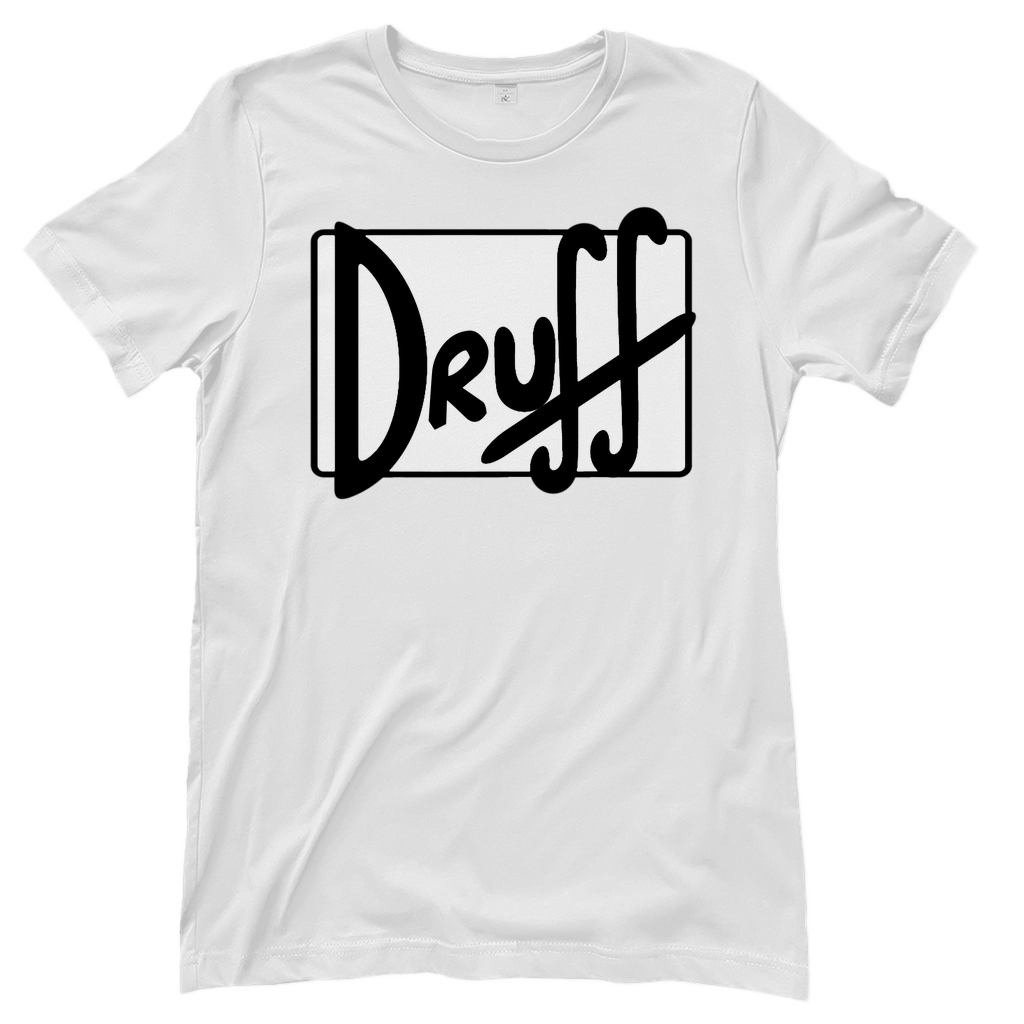 Damen T-Shirt druﬀ – Bold Retro Logo Design im Cartoon-Style White