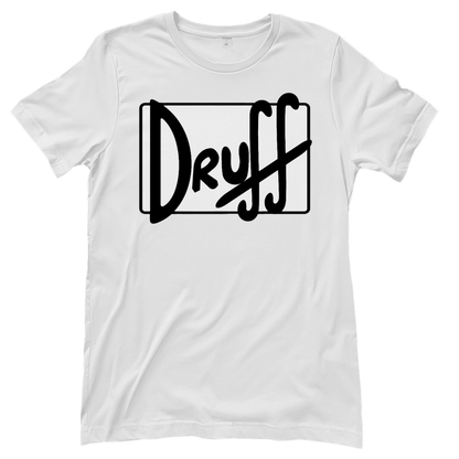 Damen T-Shirt druﬀ – Bold Retro Logo Design im Cartoon-Style White