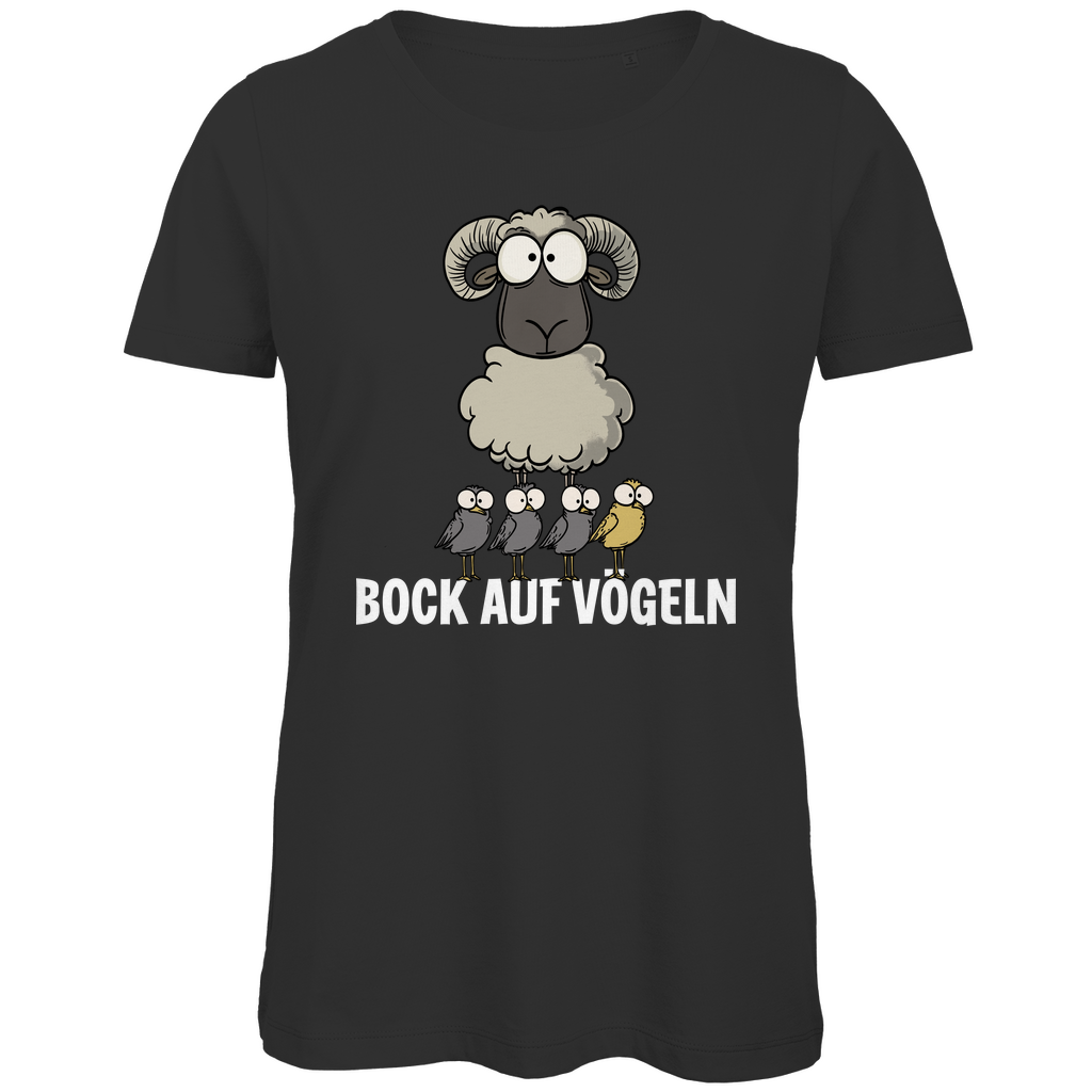 Bock auf Vögeln - Damen Premium Bio T-Shirt Black