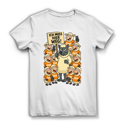 Wolf unter Schlafschafen ich muss hier weg - Damen Premium Bio T-Shirt