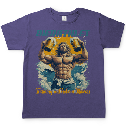 Bierathlet Training auf hohem Niveau - Herren Shirt Millennial Lilac