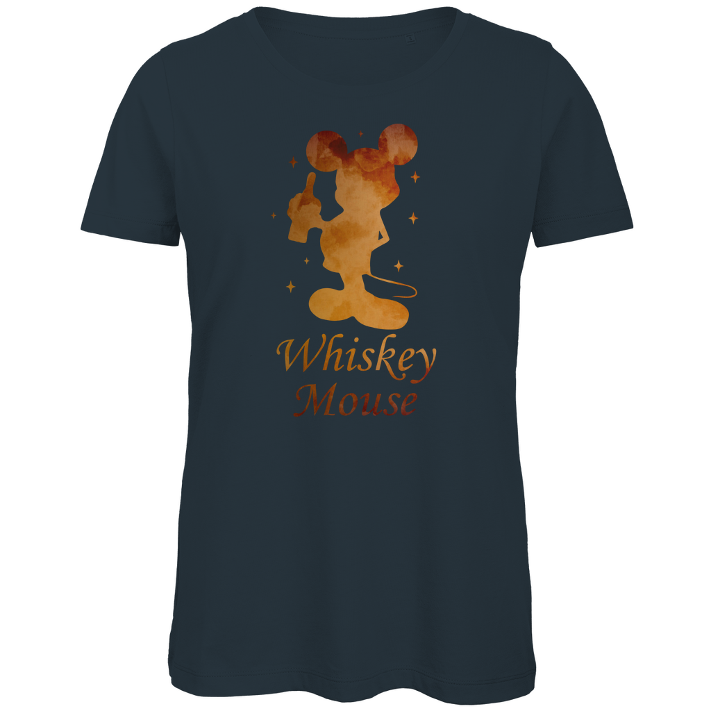 Mond Prinzessin - Whiskey Mouse - Damen Premium Bio T-Shirt Dark Grey