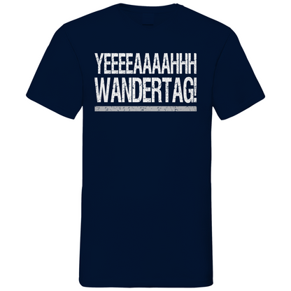 YEEEAH Wandertag! - Herren V-Neck Shirt Navy