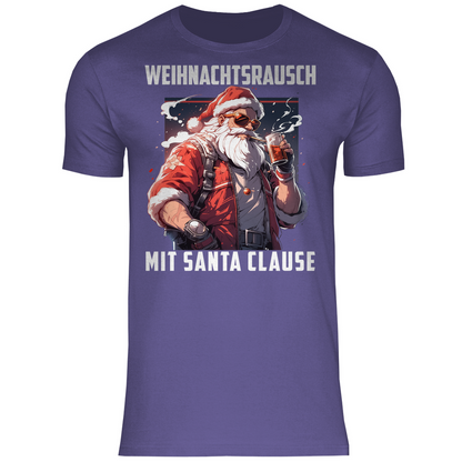Weihnachtsrausch mit Santa Clause - Herren Shirt Millennial Lilac