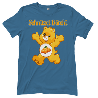 Schnitzel Bärchi - Glücksbärchi - Damenshirt Stone Blue