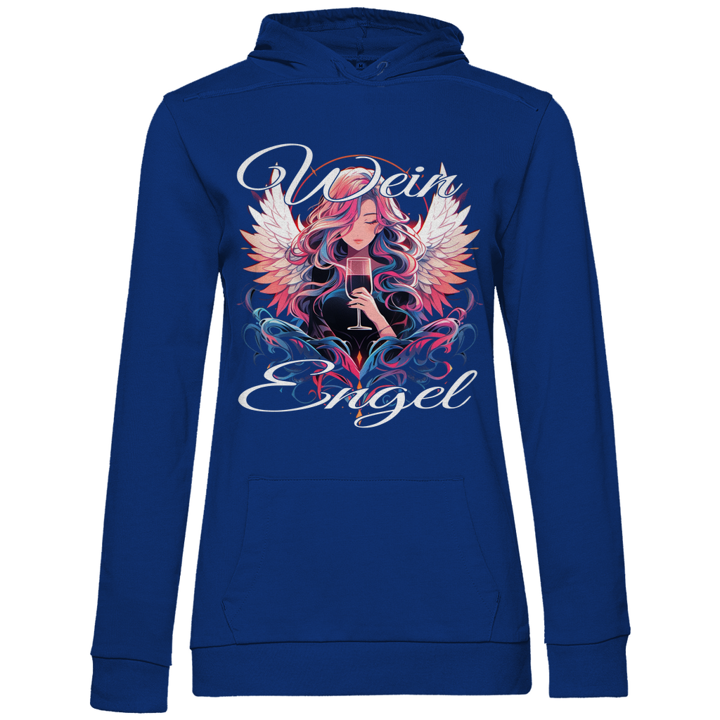 Wein Engel - Damen Hoodie Royal