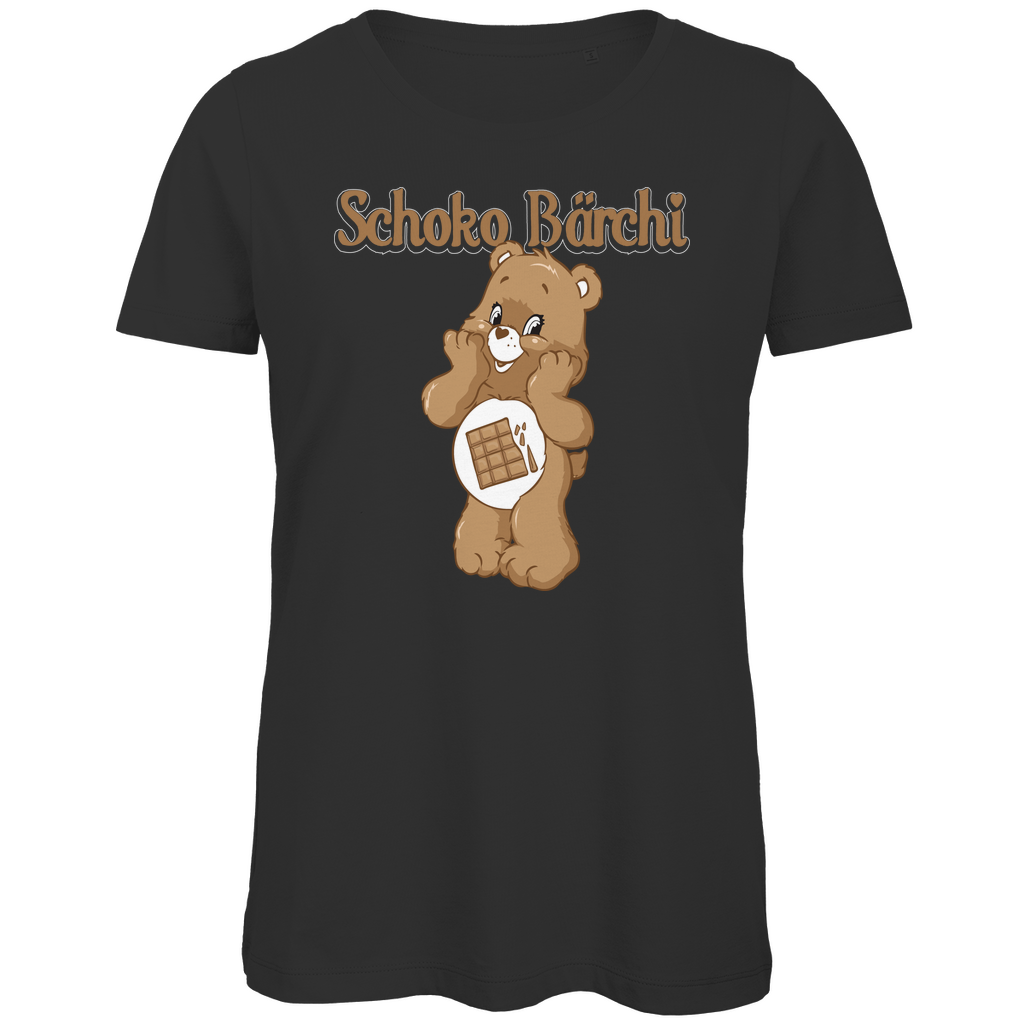 Schoko Bärchi - Glücksbärchi - Damen Premium Bio T-Shirt Black