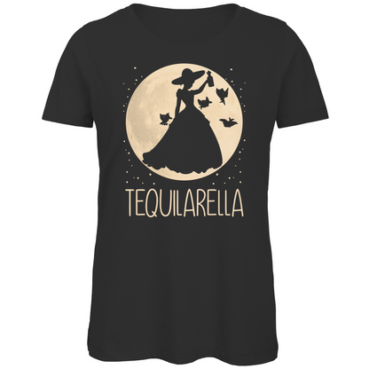 Mond Prinzessin - Tequilarella - Damen Premium Bio T-Shirt Black