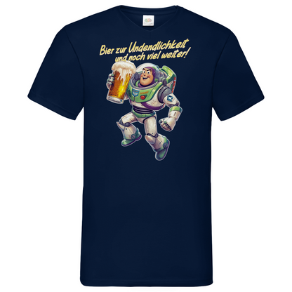Bier zur Unendlichkeit und noch viel weiter - Buzz Lightyear Toy Story - Herren V-Neck Shirt