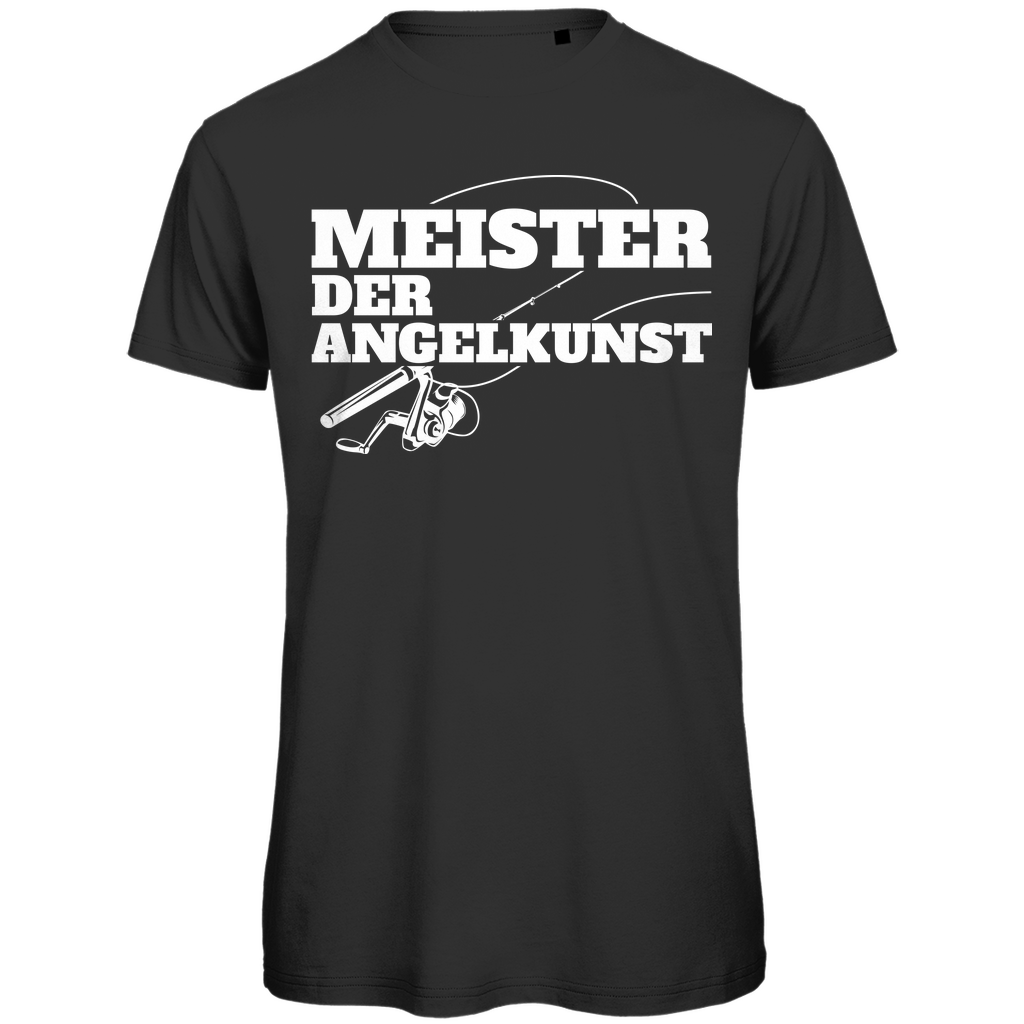 Meister der Angelkunst – Herren Bio T-Shirt für Angler, Angeln Geschenk, Outdoor Shirt