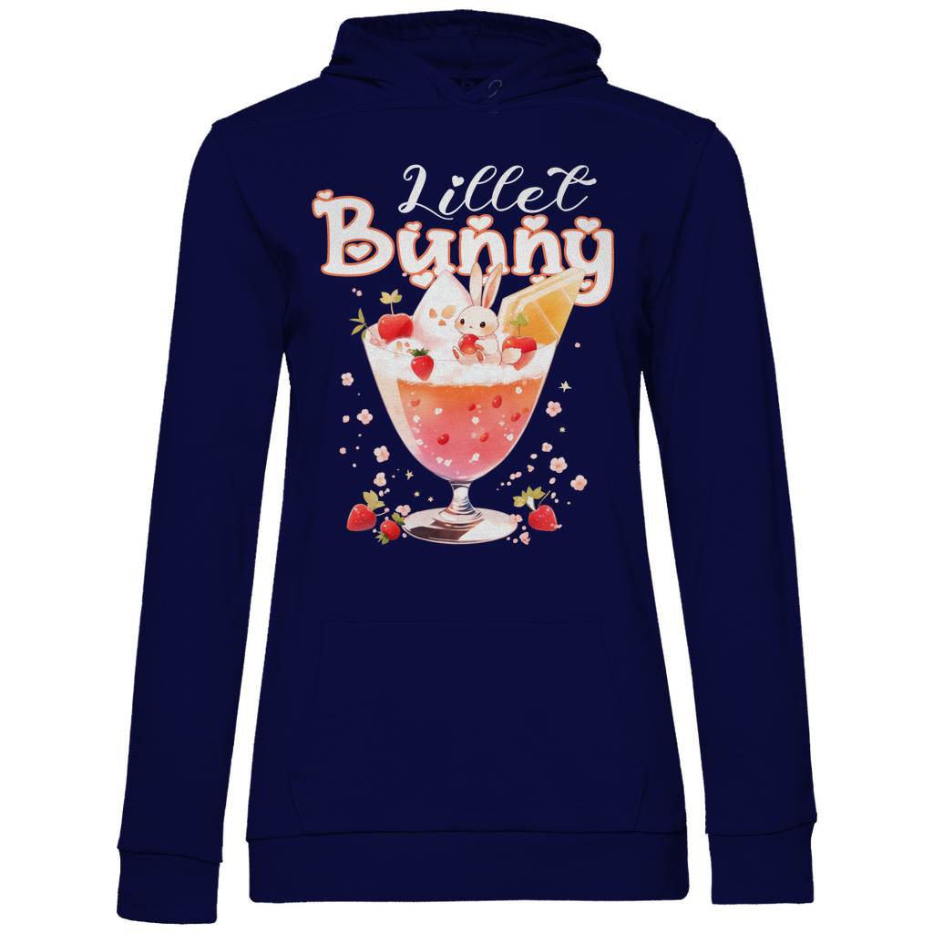Lillet Bunny Hase - Damen Hoodie Navy Blue
