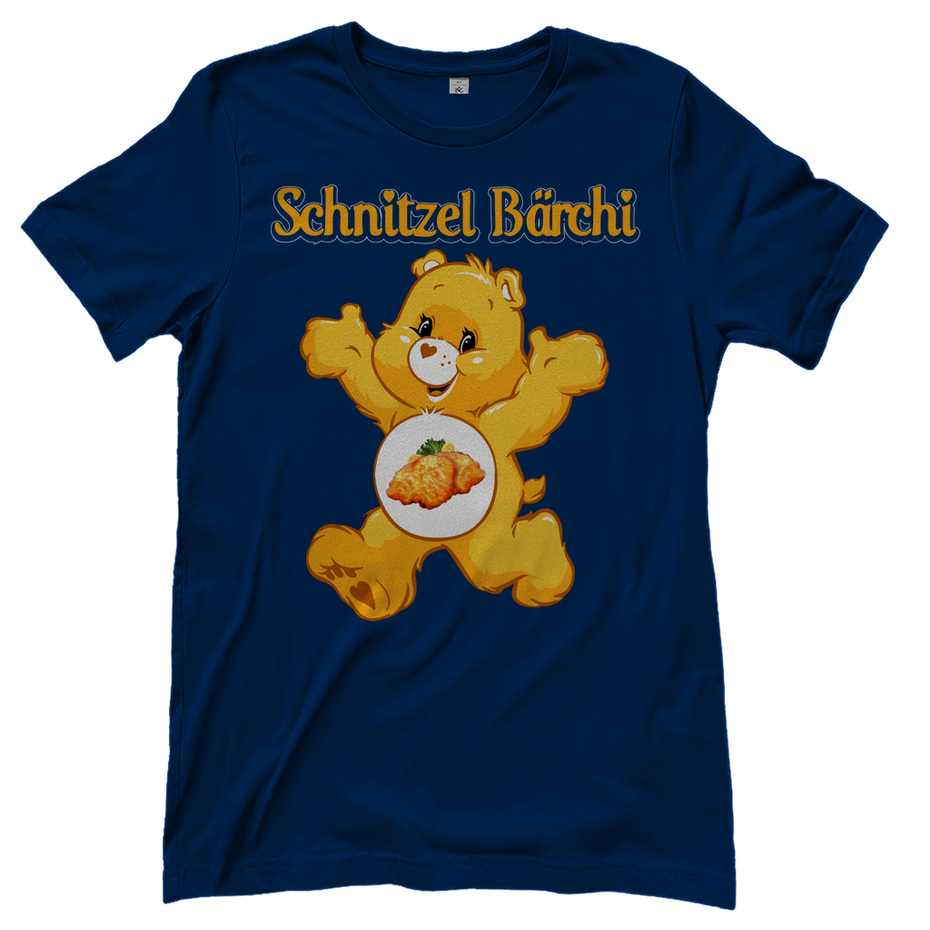 Schnitzel Bärchi - Glücksbärchi - Damenshirt Navy