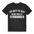 Sei nett zu mir meine Frau ist schwanger – Herren Premium Bio T‑Shirt Babyparty Black