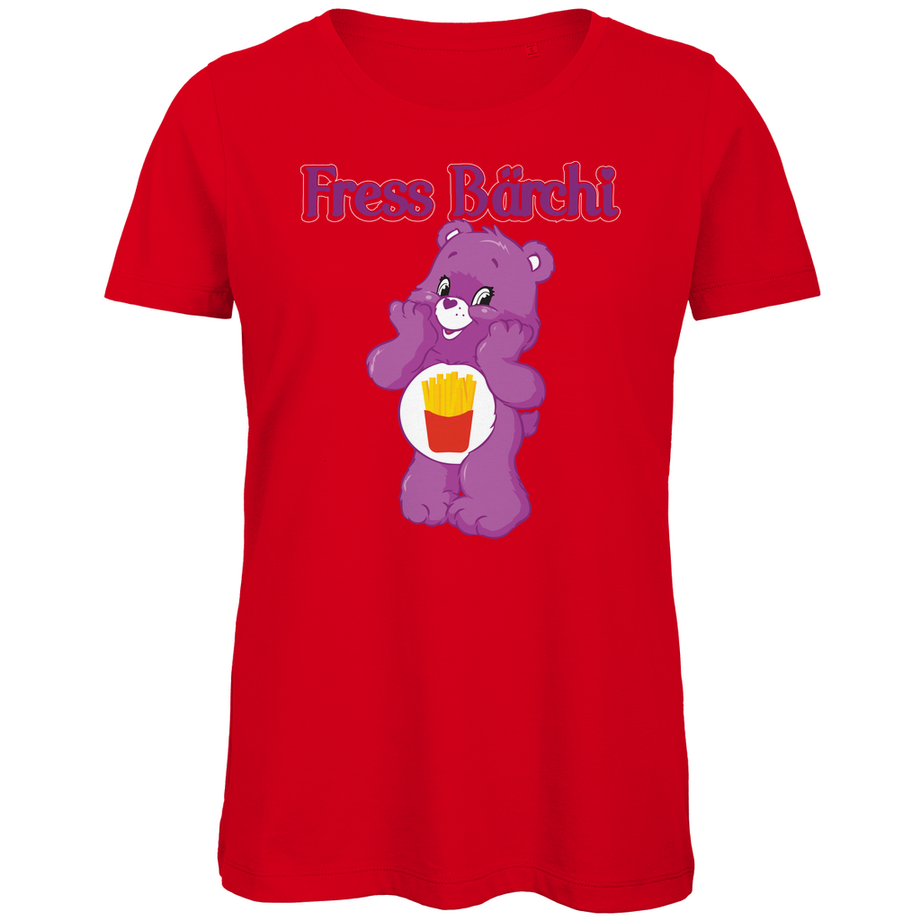 Fress Bärchi - Glücksbärchi - Damen Premium Bio T-Shirt Red