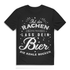Lustiges Bier T-Shirt für Herren – lass dein Bier die Kehle rocken Black