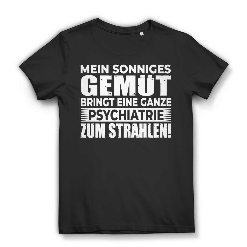 Lustiges Damen T-Shirt – Psychiatrie Spruch mit Ironie &amp; Humor für Frauen Black