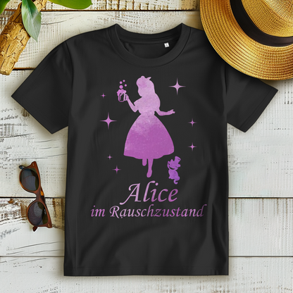 Alice im Rauschzustand Wunderland Rosa - Damen Premium Bio T-Shirt