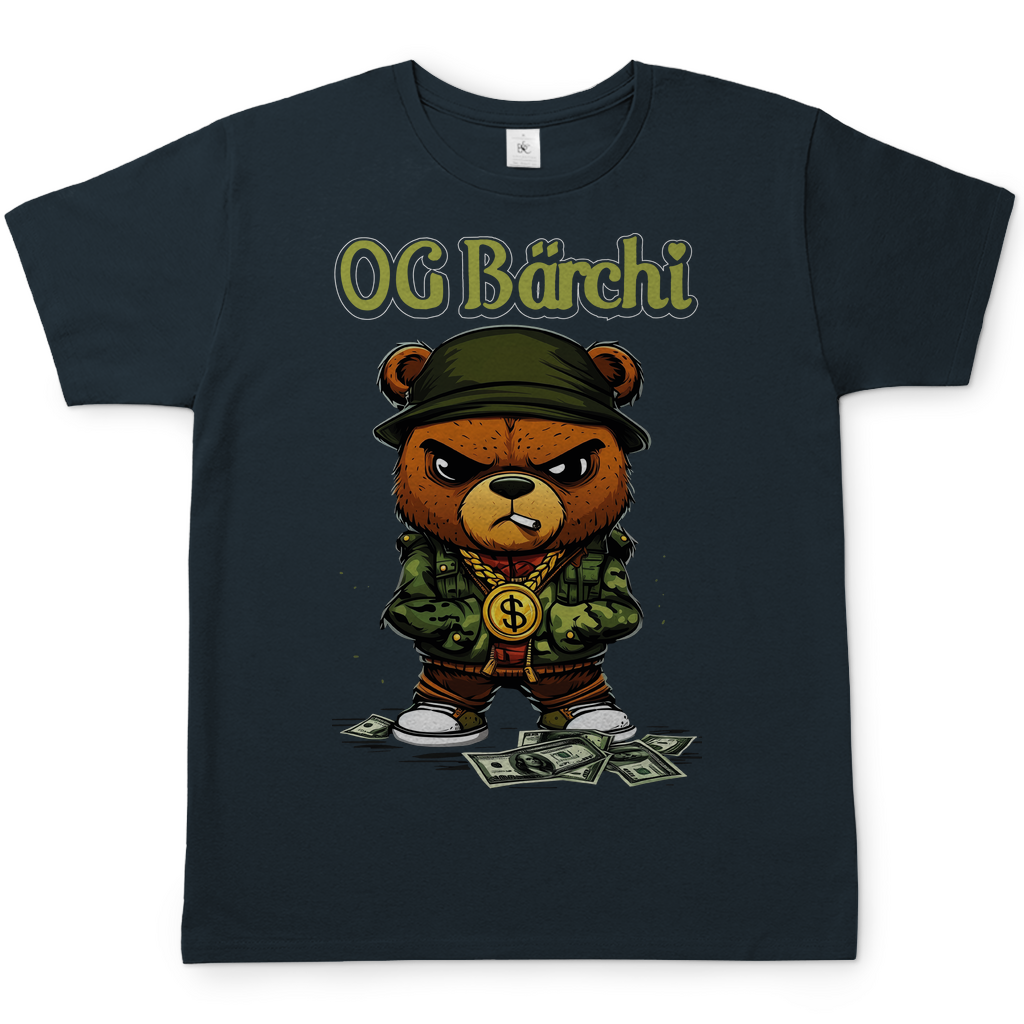 OG Bärchi - Glücksbärchi - Herren T-Shirt Dark Grey Solid