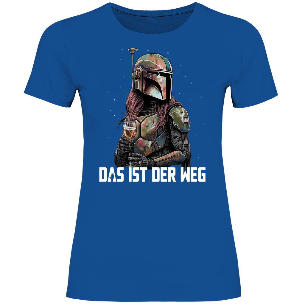 Das ist der Weg - Mandalorianerin Wein - Damenshirt