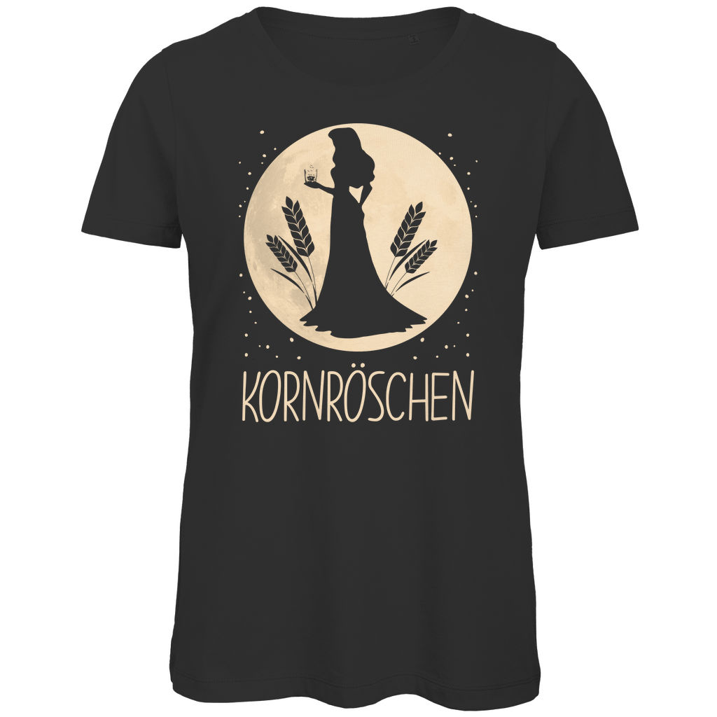 Mond Prinzessin - Kornröschen - Damen Premium Bio T-Shirt Black