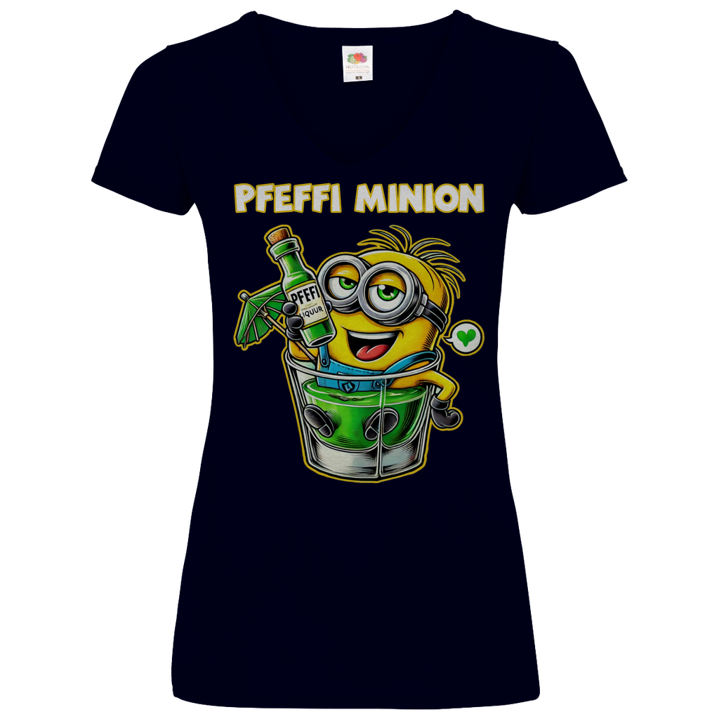 Pfeffi Minion - V-Neck Damenshirt