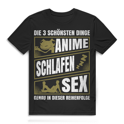Anime Schlafen Sex Shirt Männer – Lustiges Geschenk für Otakus mit Humor