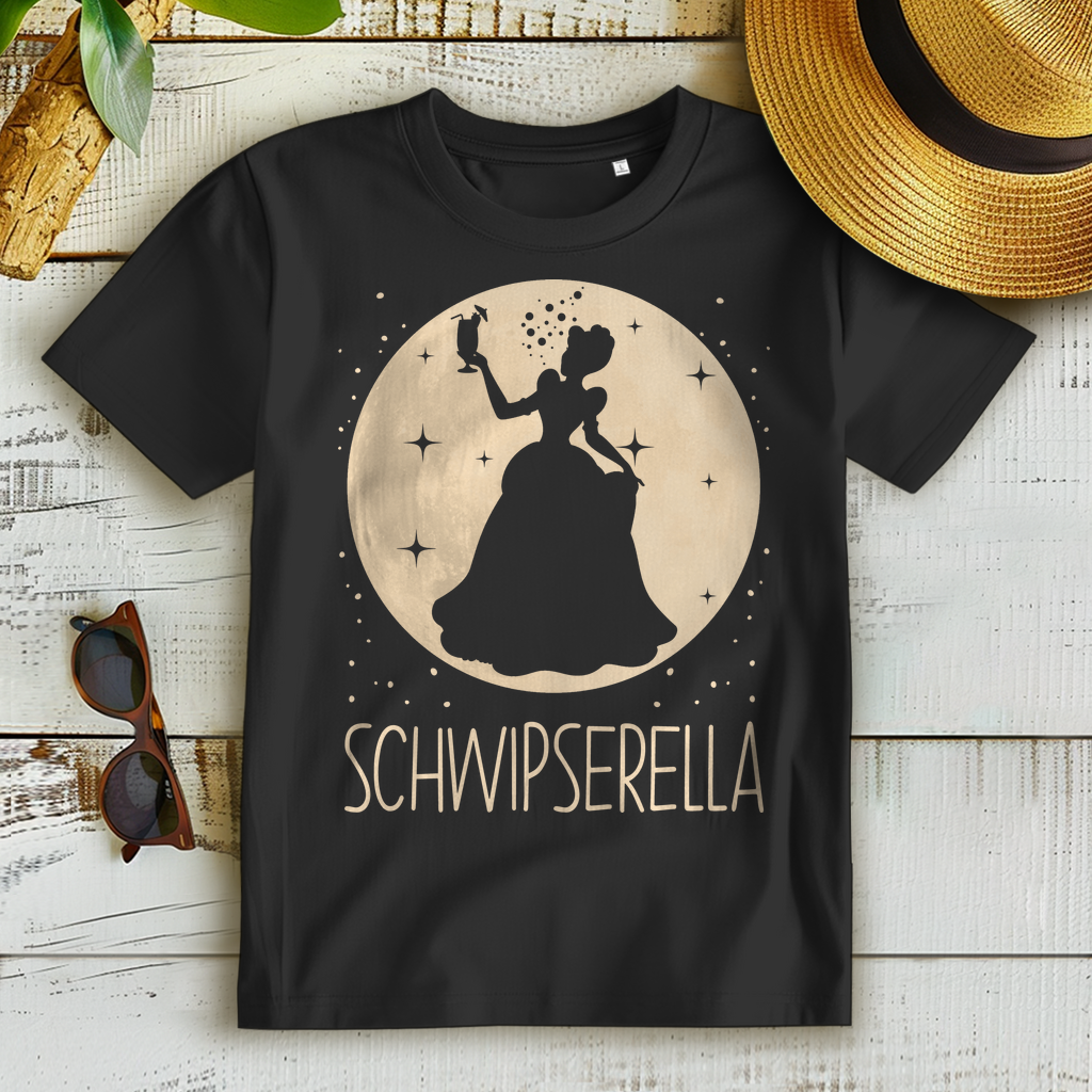 Schwipserella Cinderella Mond Prinzessin - Damen Premium Bio T-Shirt