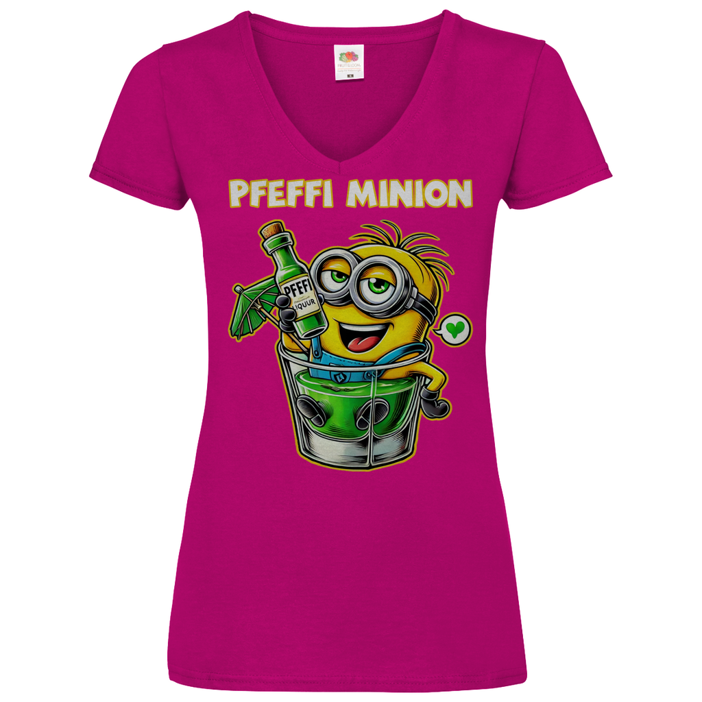 Pfeffi Minion - V-Neck Damenshirt