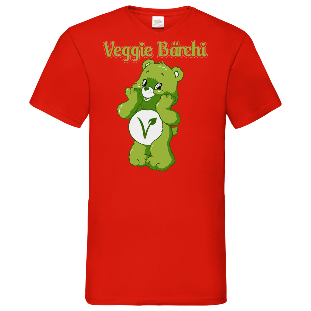 Veggie Bärchi - Glücksbärchi - Herren V-Neck Shirt