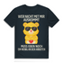 Herren Premium Bio T-Shirt Glücksbärchi Bär – Wer nicht mit mir auskommt Spruch Dark Grey Solid