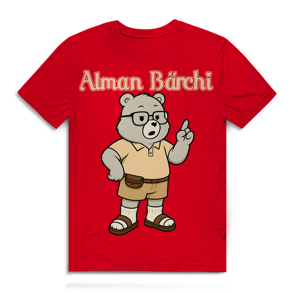 Alman Bärchi - Glücksbärchi - Herren Premium Bio T-Shirt Red