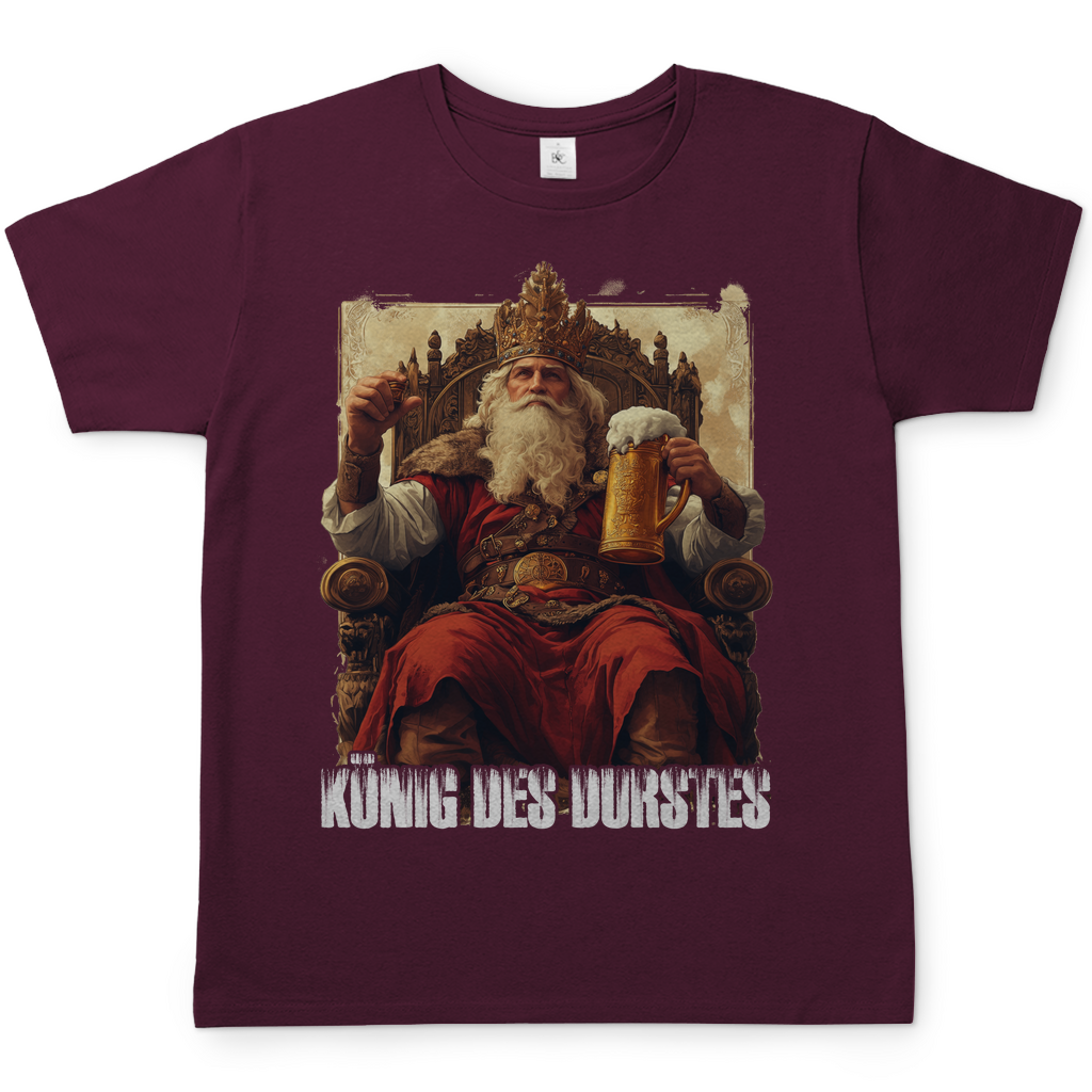 König des Durstes - Herren Shirt Burgundy