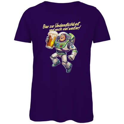 Bier zur Unendlichkeit und noch viel weiter - Buzz Lightyear Toy Story - Damen Premium Bio T-Shirt Urban Purple