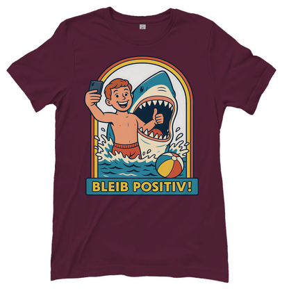 Bleib Positiv Hai Selfie Retro - Damen T-Shirt