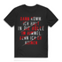Herren Shirt Dann komm ich halt in die Hölle Spruch schwarzer Humor Fun T-Shirt Black